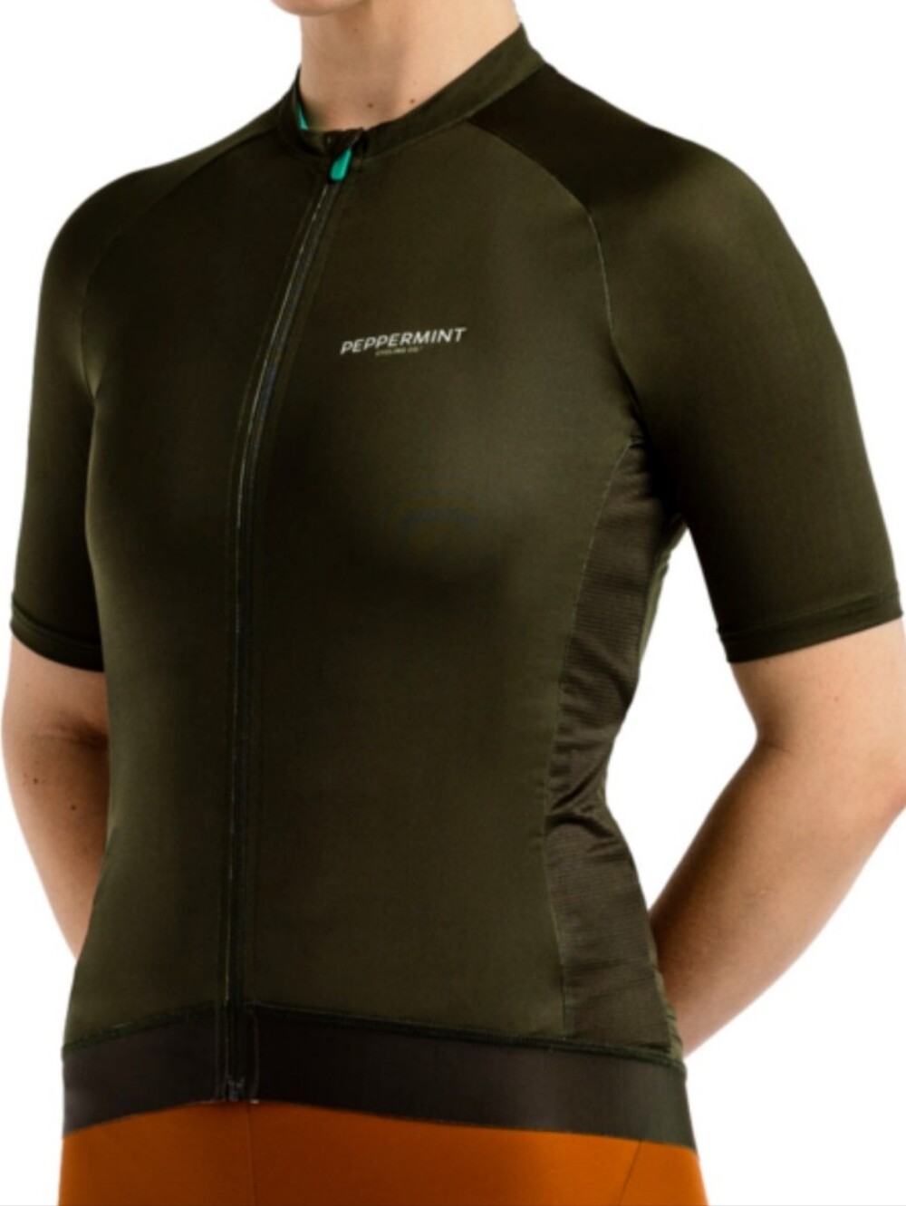 New Peppermint Cycling Signature Jersey In Spruce Size Small